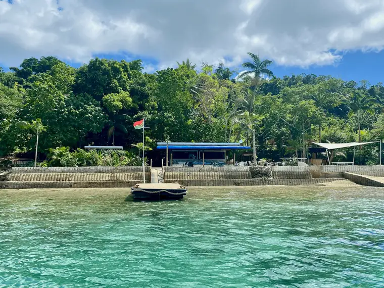 Starfish Beach Bar from the water